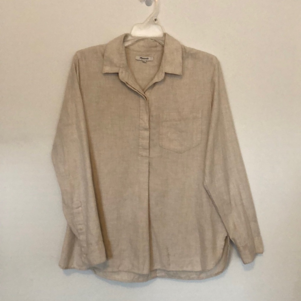 Madewell cotton blouse, size medium